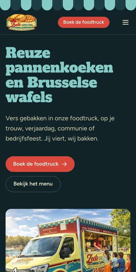 zoetegoesting.be op een gsm
